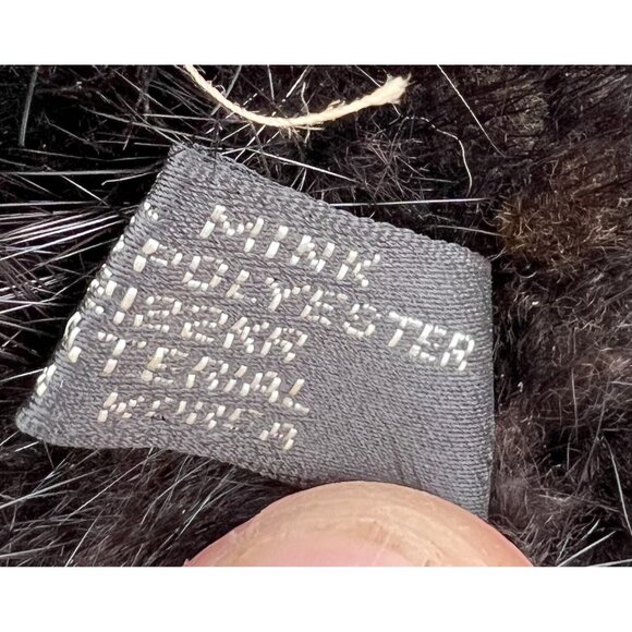 Rare Vintage Trading post Real Mink Fur Plush Teddy‎ Bear - Picture 5 of 6